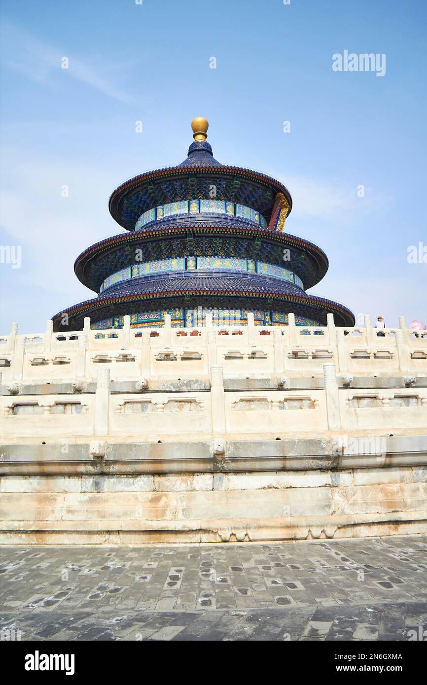 Salle de prière de la moisson, autel du ciel, Beijing, Chine Banque D'Images