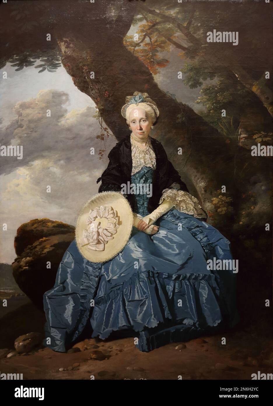 Mme Oswald, de Johann Zoffany, de la néoclassique allemande, à la National Gallery, Londres, Royaume-Uni Banque D'Images
