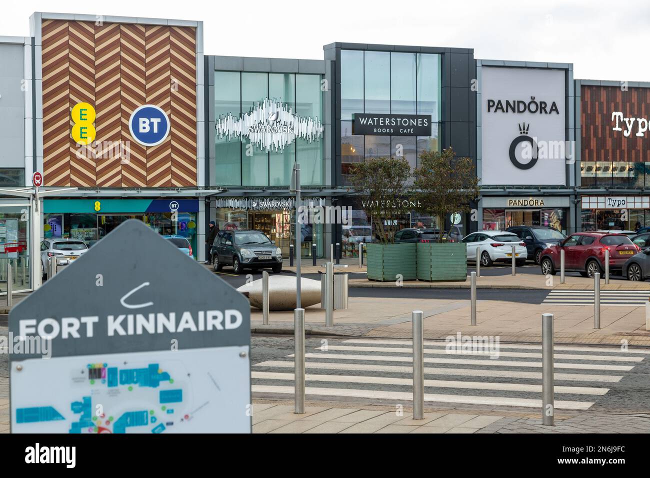 parc-commercial-fort-kinnaird-banque-de-photographies-et-d-images