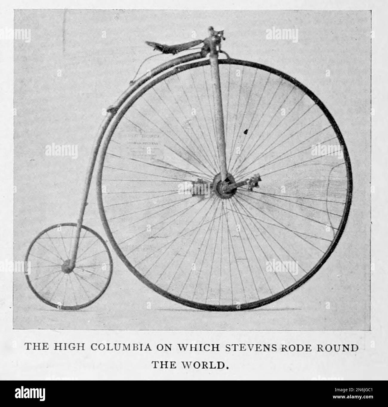 La haute Colombie sur laquelle stevens a roulé autour du monde de l'article Une MERVEILLE DE RÉALISATION MÉCANIQUE. Par Robert Perkins du magazine Engineering CONSACRÉ AU PROGRÈS INDUSTRIEL Volume IX avril à septembre 1895 NEW YORK The Engineering Magazine Co Banque D'Images