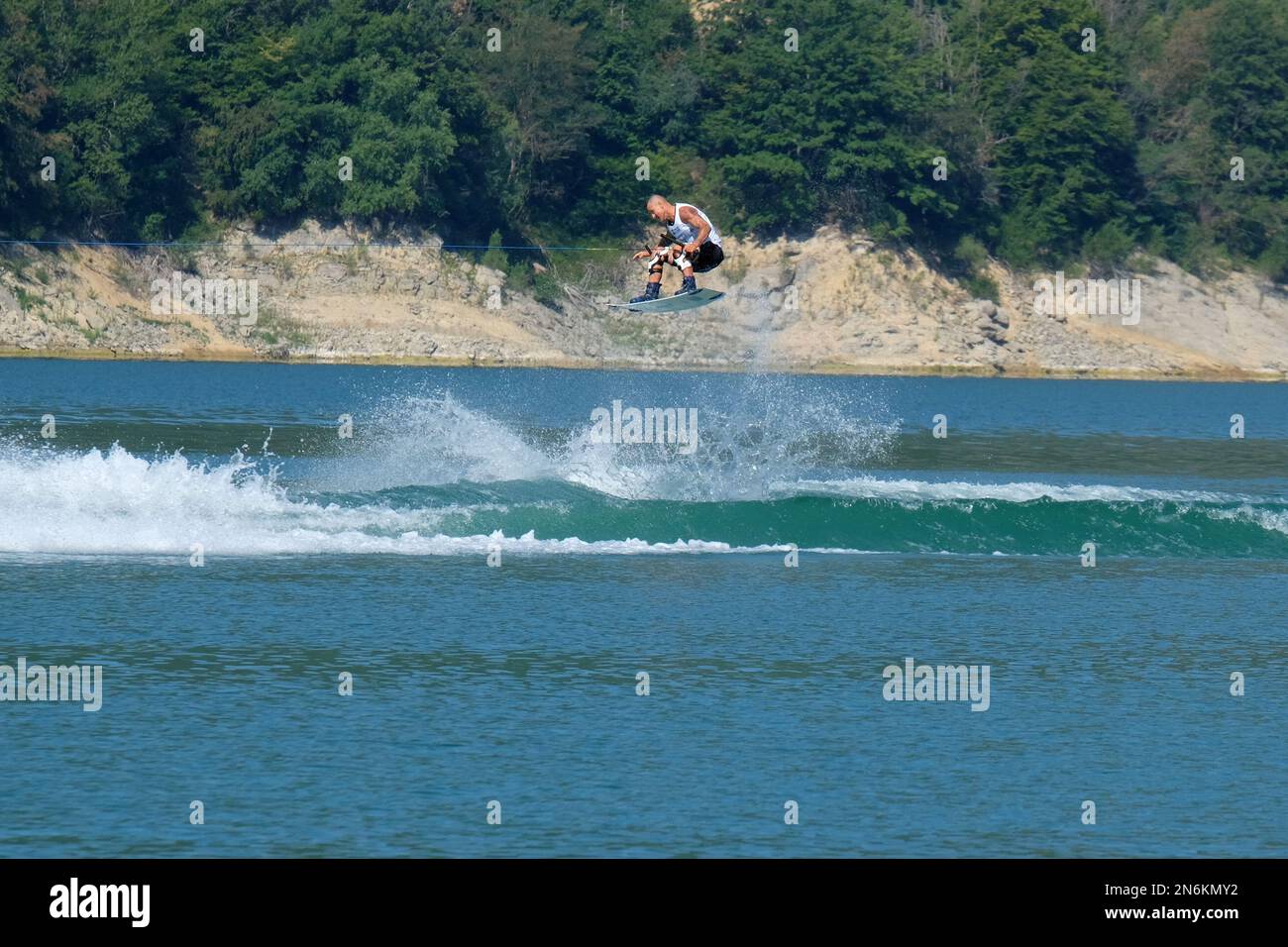 Championnats du monde de wakeboard au lac Salto, Rieti, Italie, on 30 juillet 2022 Banque D'Images