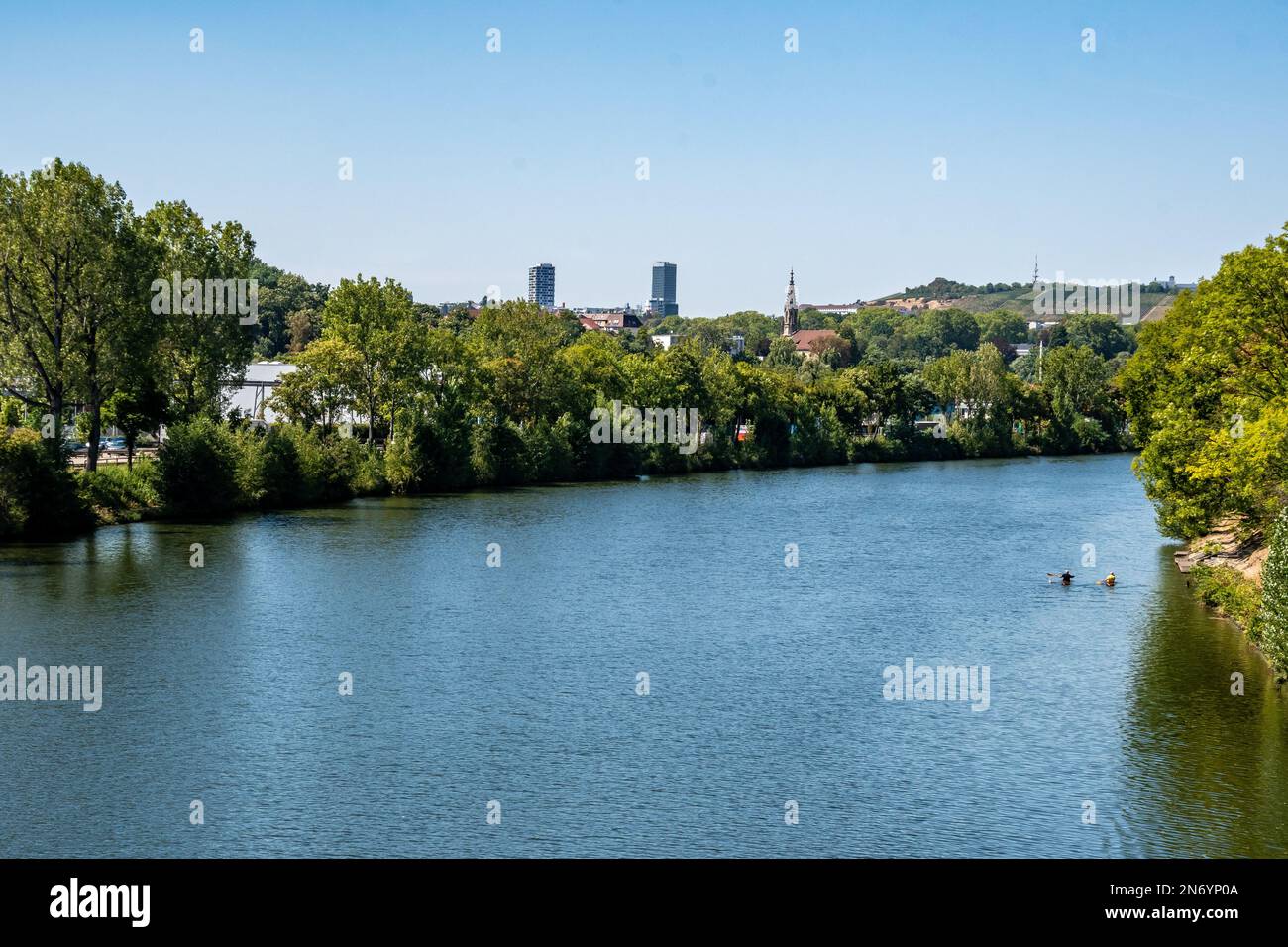Neckar Stuttgart Allemagne Banque D'Images