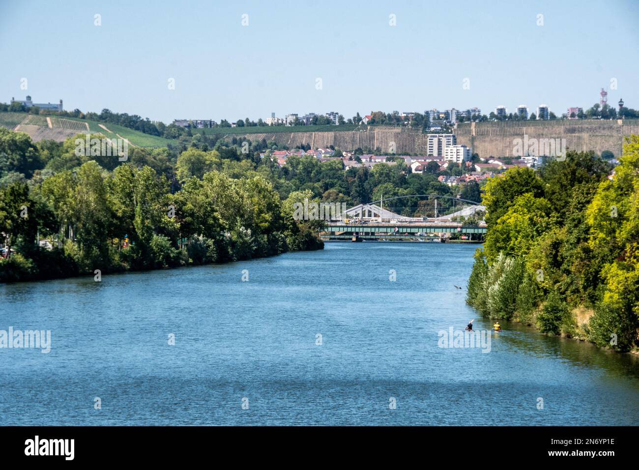 Neckar Stuttgart Allemagne Banque D'Images
