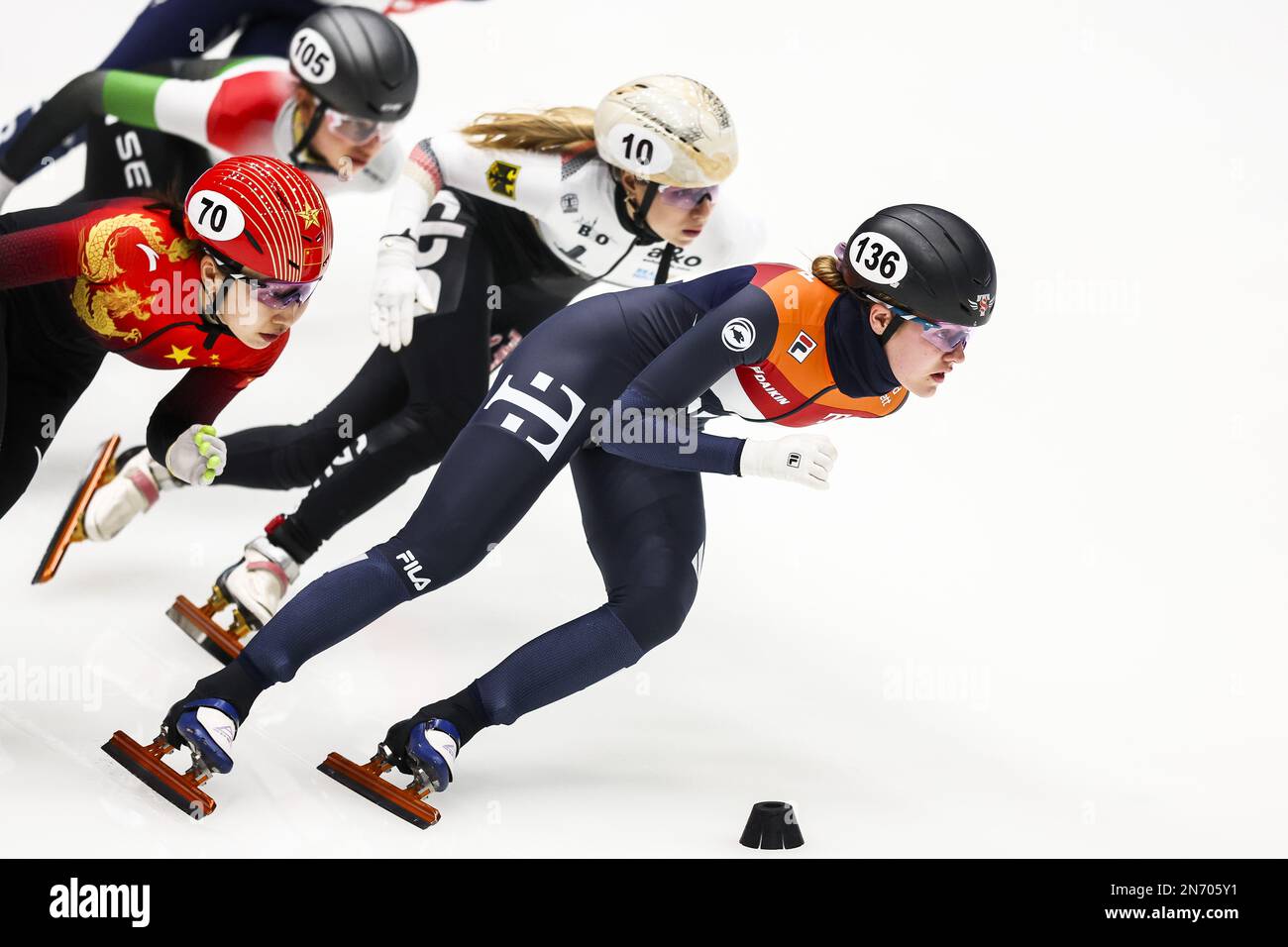 DORDRECHT 10/02/2023, Michelle Velzeboer (NED) en action dans les