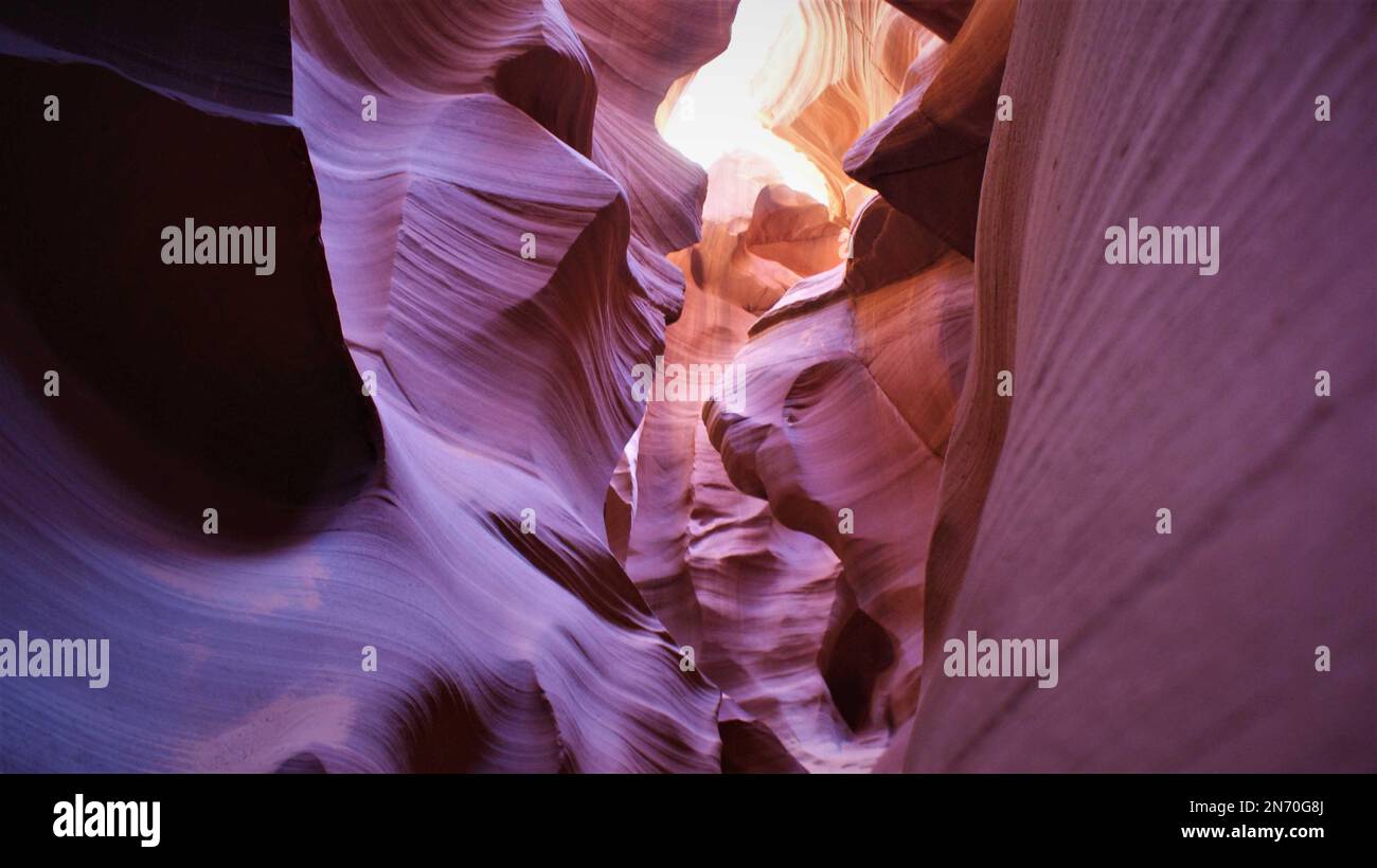 Antilope Canyon ; Arizona (États-Unis) ; Slot Canyons ; Paysage ; nature ; Grès ; Tours ; Top attraction ; Photographie de voyage. Banque D'Images