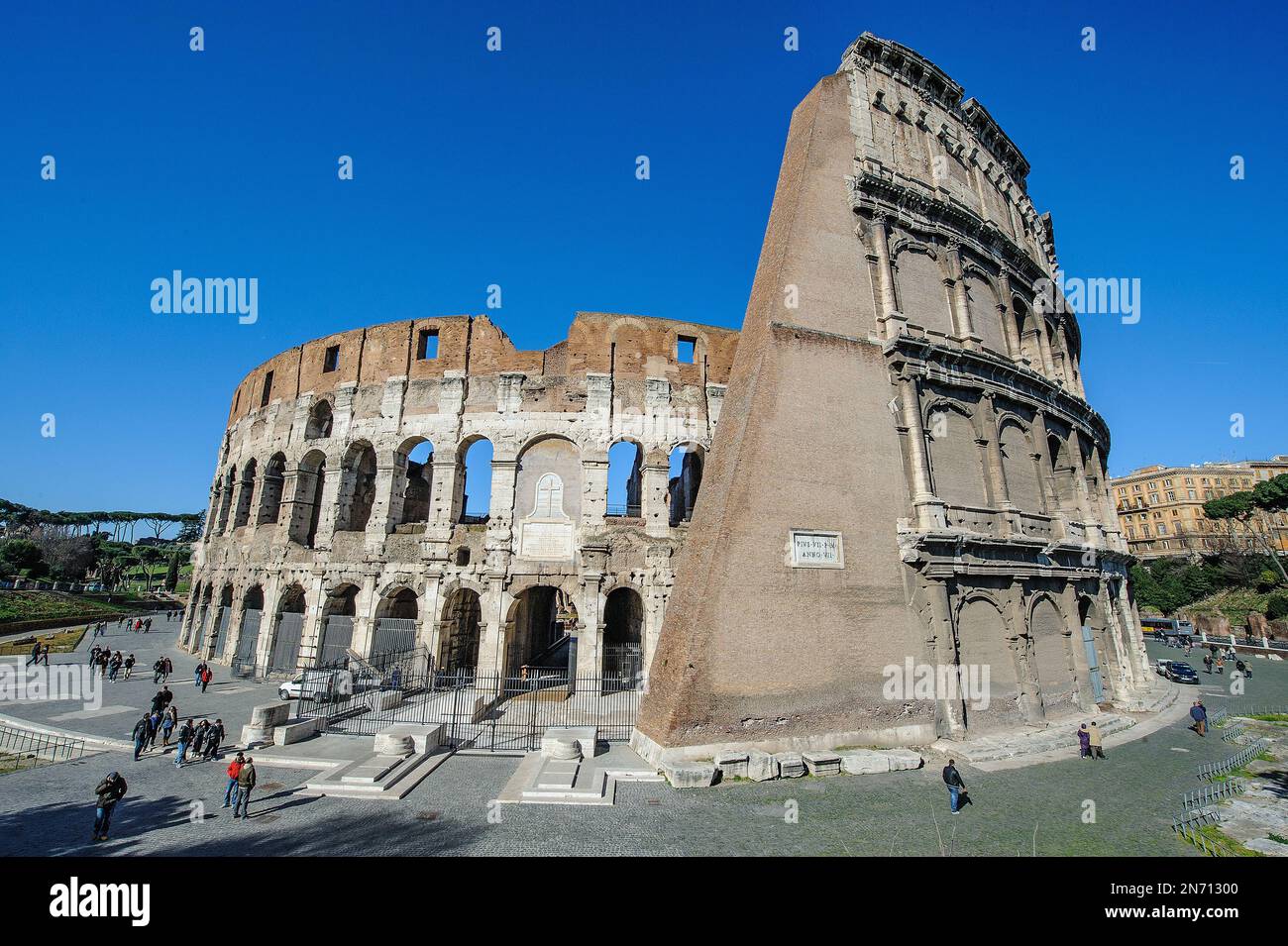 historisches Stadion Arena Kampfbahn Amphitheatre Kolosseum, ROM, Latium, Italien, Europa Banque D'Images