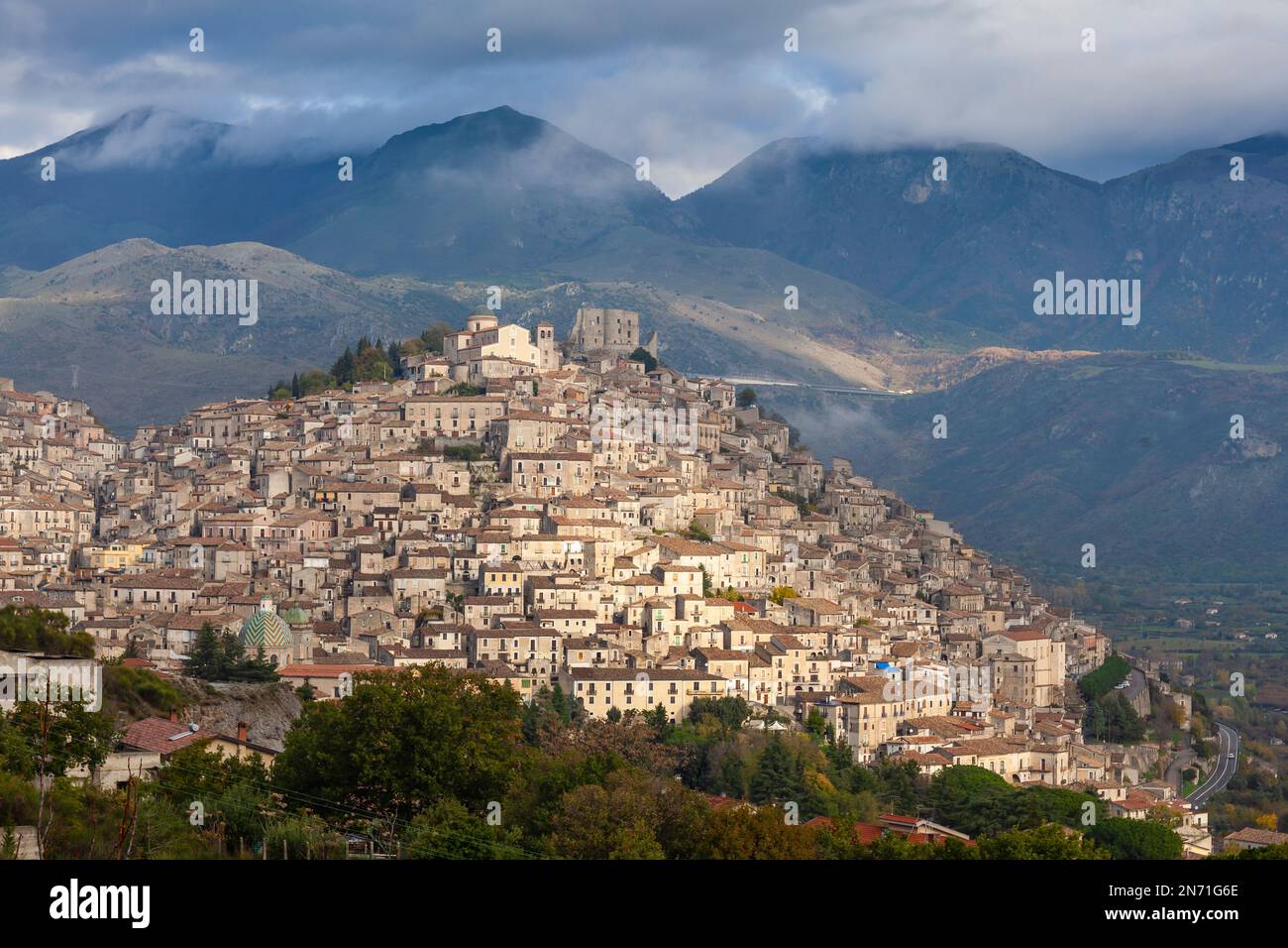 Morano Calabro dans la province de Cosenza, Calabre, Italie Banque D'Images