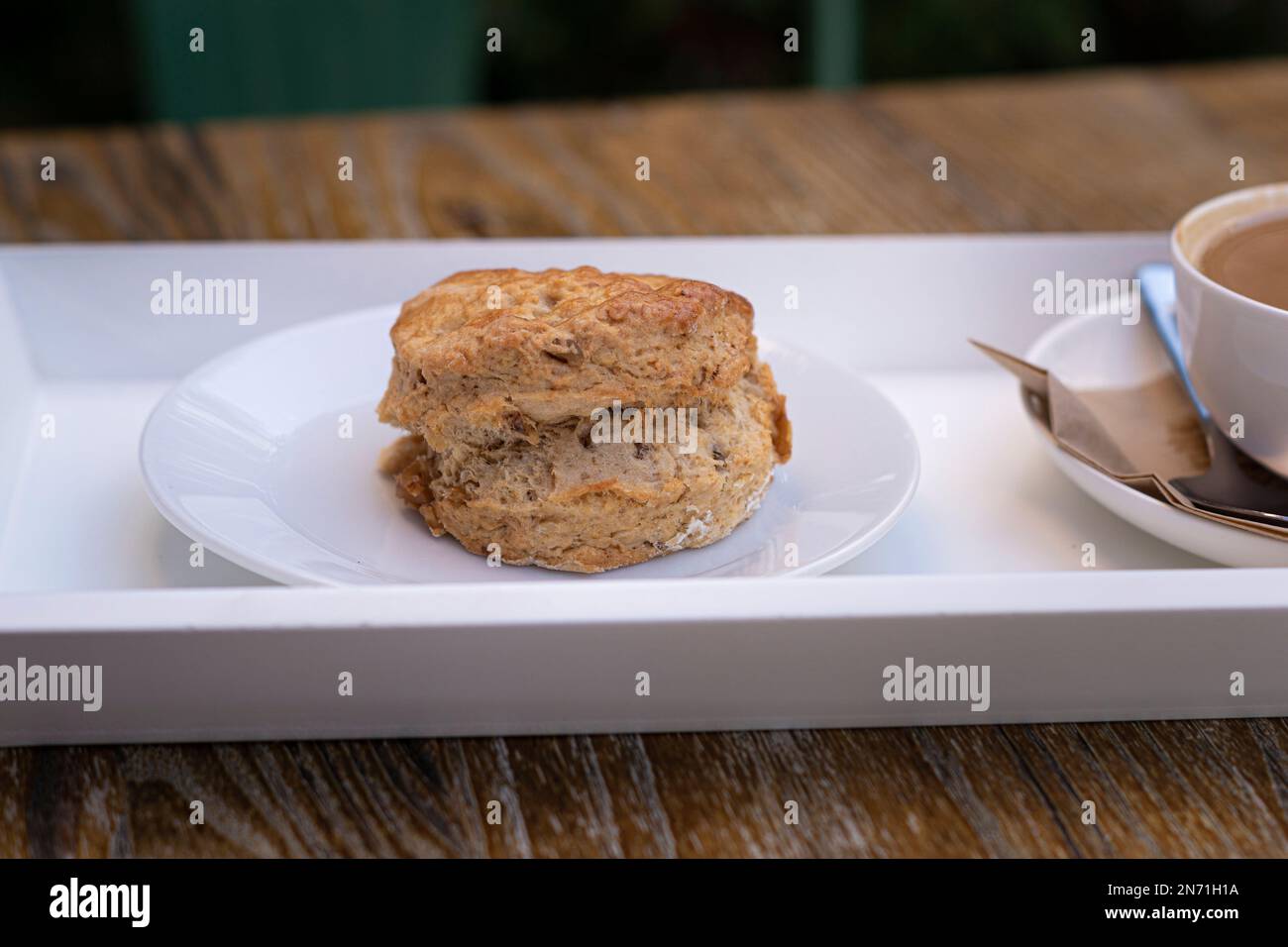 Pâtisserie, Scone, tasse de café, petit déjeuner Banque D'Images