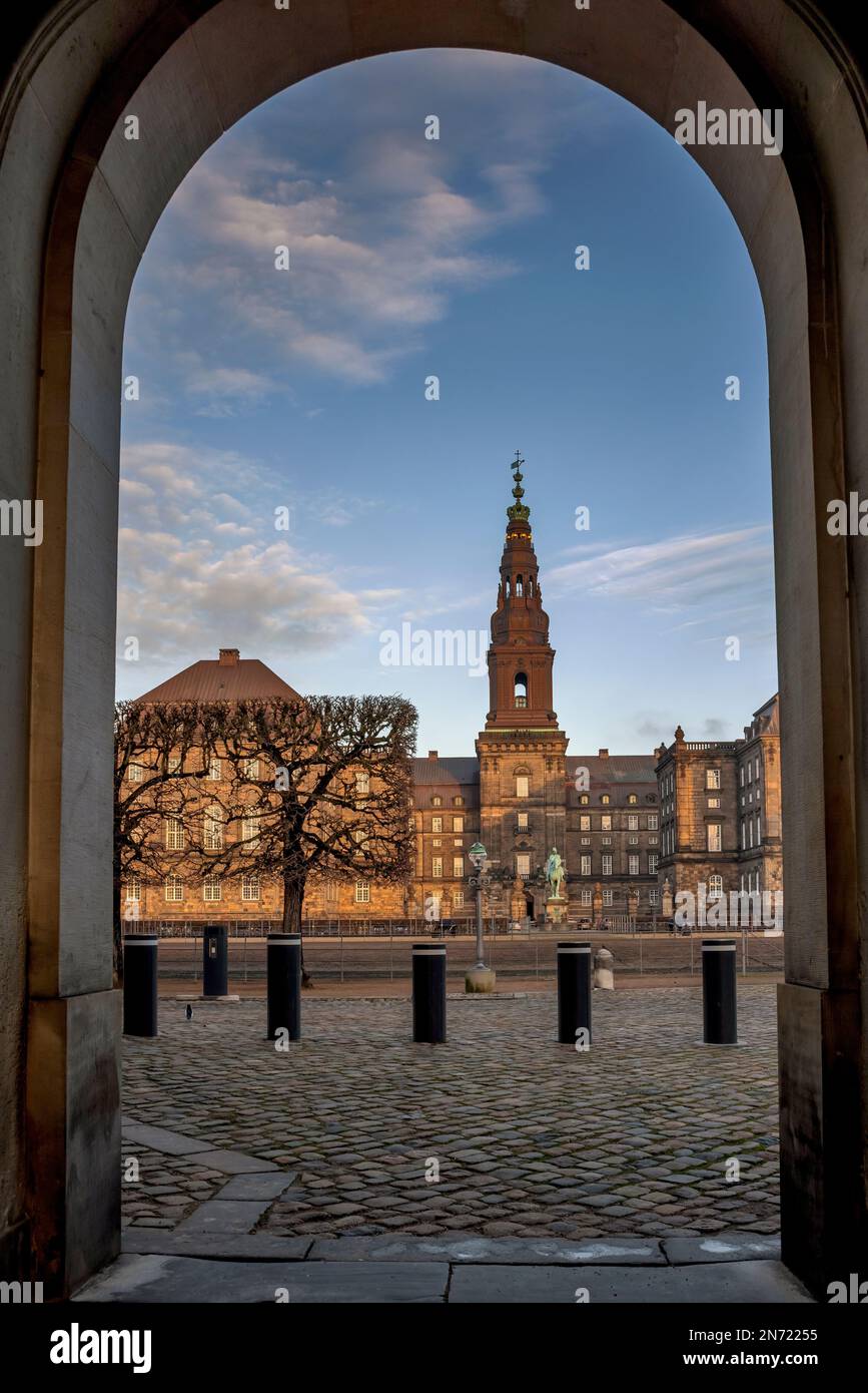 Palais de Christiansborg, à Copenhague, Danemark Banque D'Images