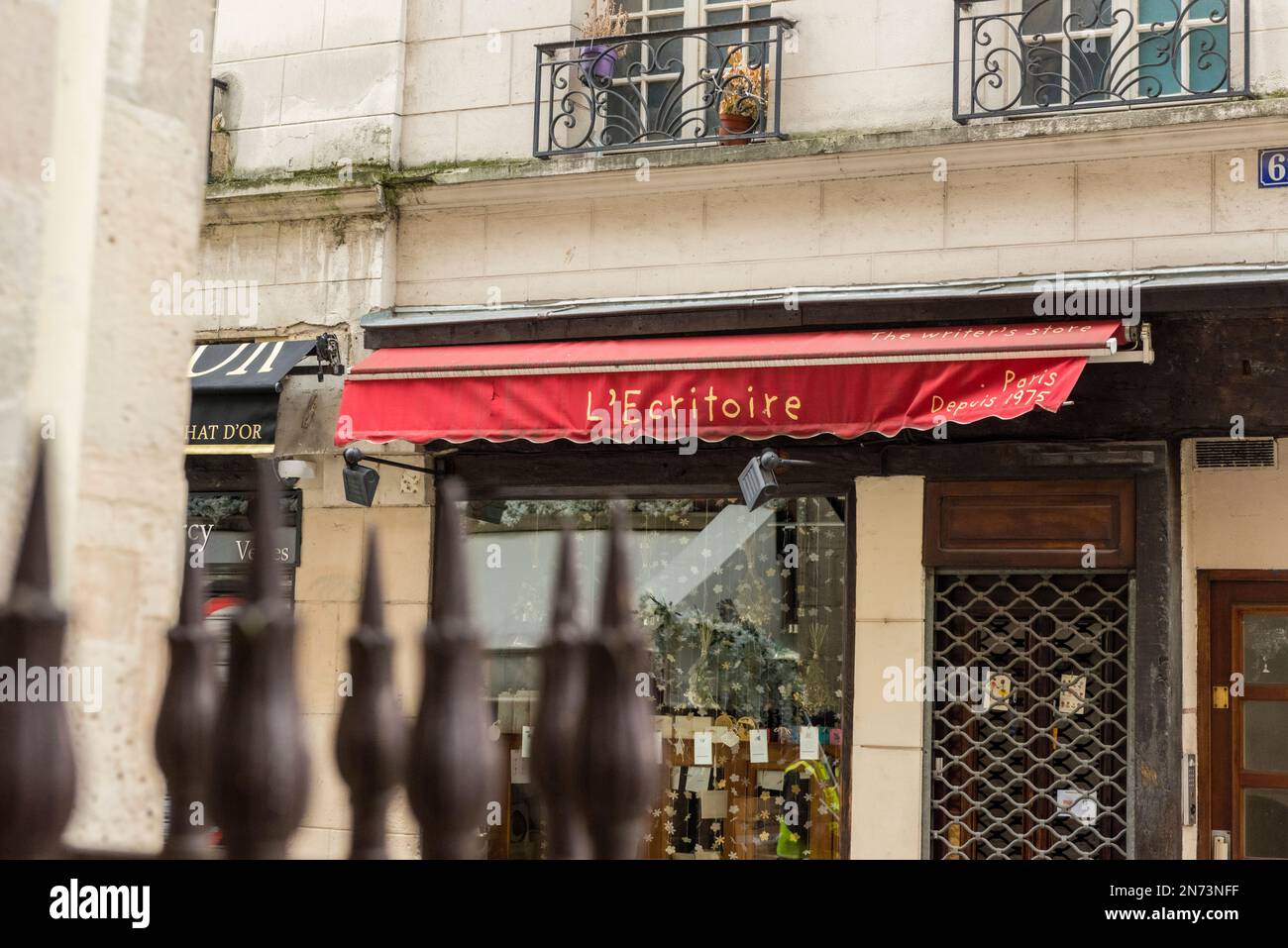 Paris, centre-ville, magasin, papeterie, l'Ecriture Banque D'Images