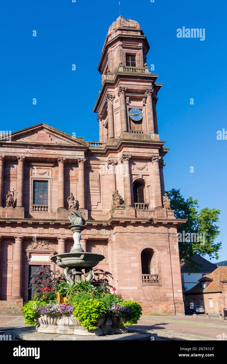 Guebwiller (Gebweiler), église notre-Dame d'Alsace (Elssass), Haut-Rhin (Oberelsss), France Banque D'Images