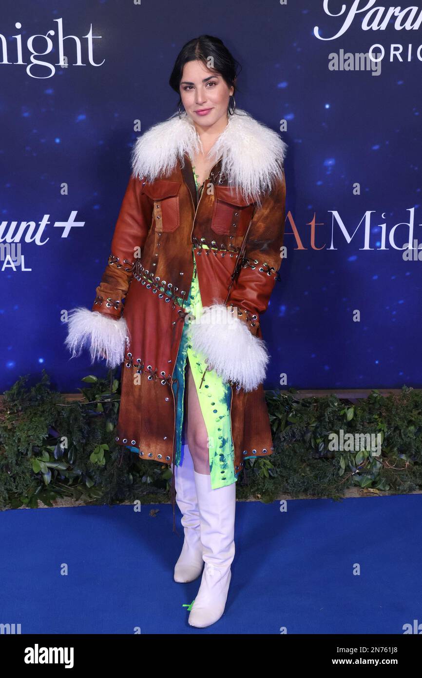 Mexico, Mexique - 09 février. Maria Hinojos, pendant le tapis bleu du film 'à minuit' au centre culturel Roberto Cantoral sur 09 février 2023 à Mexico, Mexique. Banque D'Images