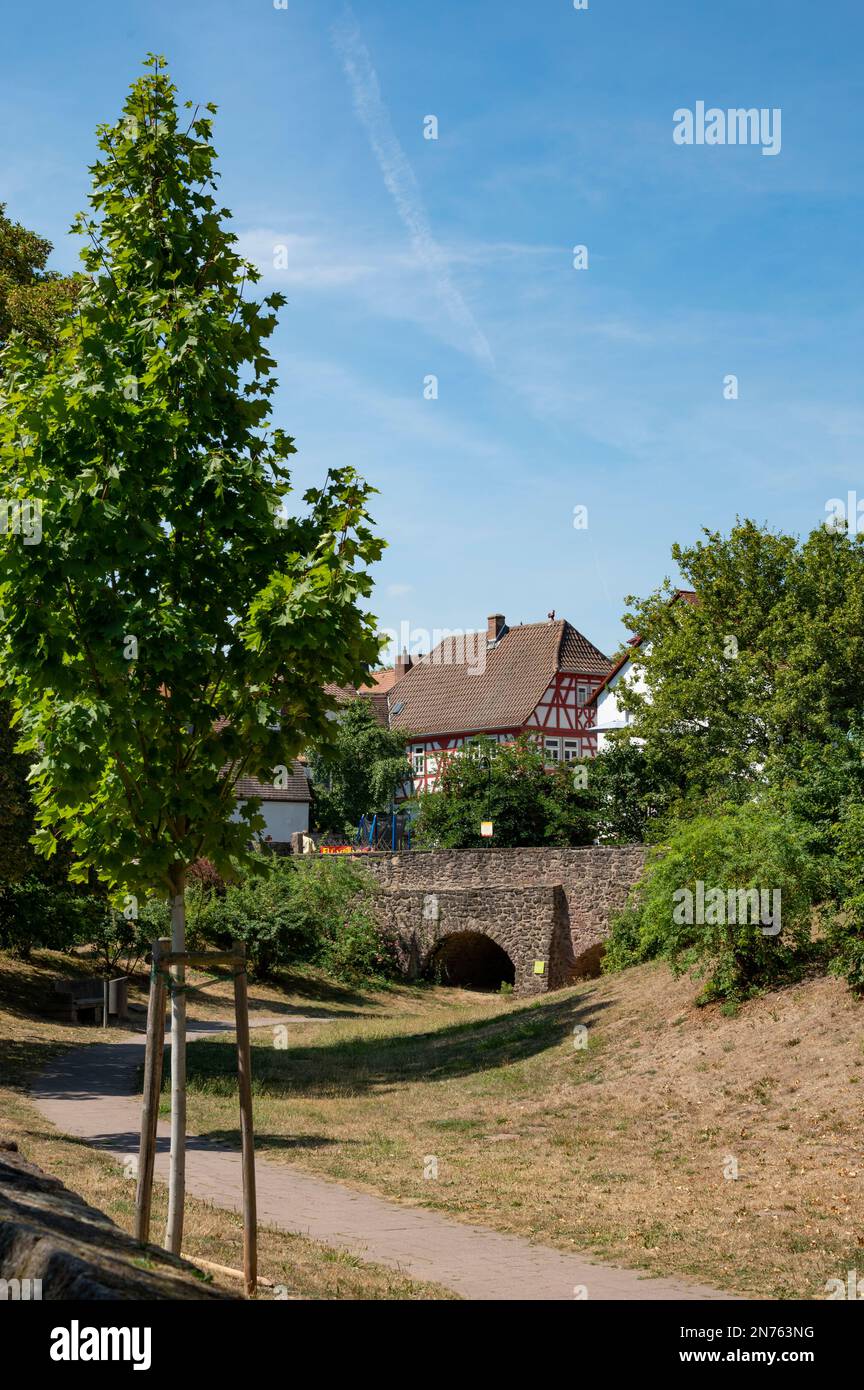 Allemagne, Hesse, Dreieichenhain, vieille ville de Dreieichenhain