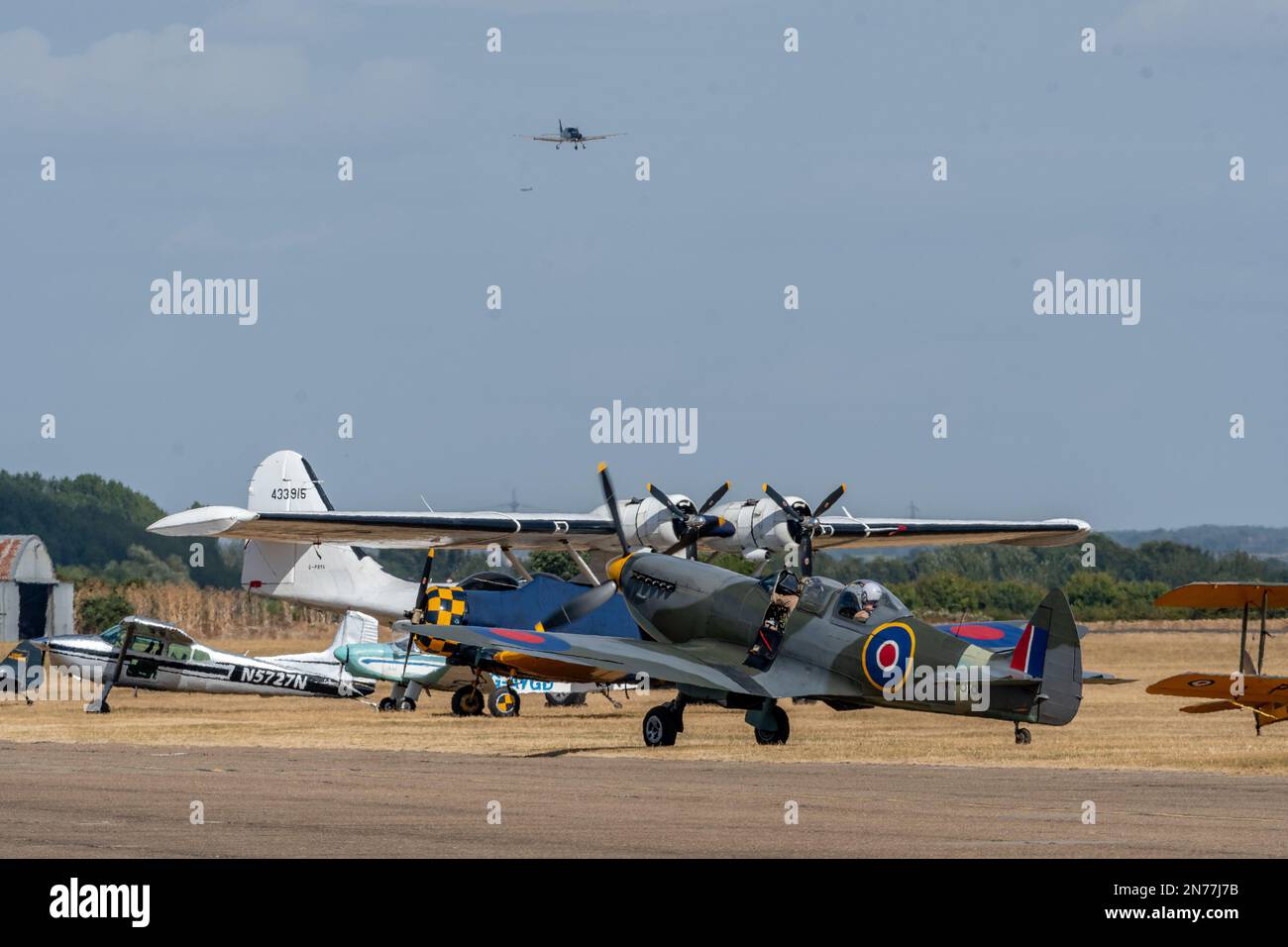 Imperial War Museum Duxford , Spitfire Banque D'Images