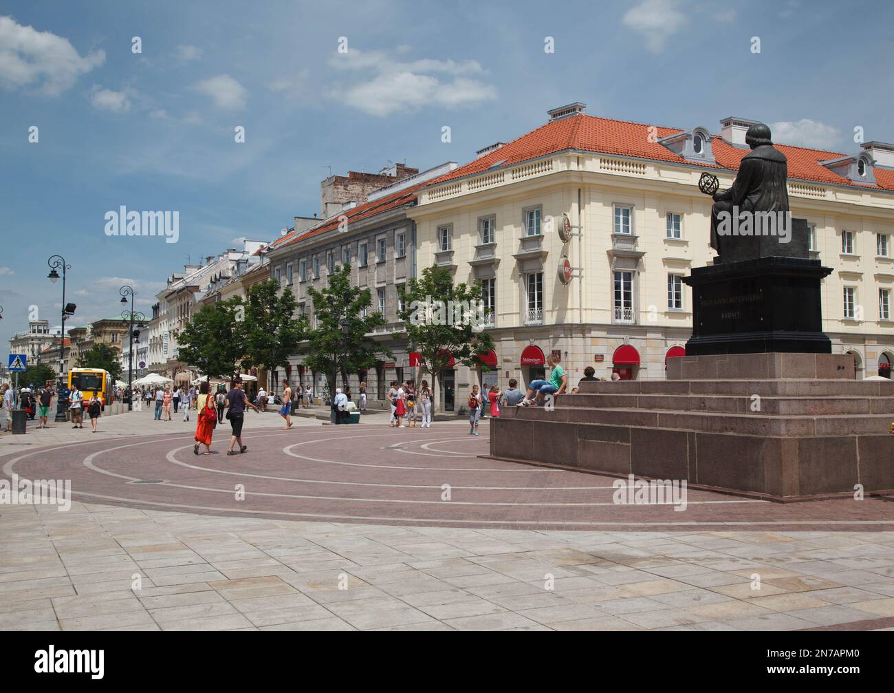 La sculpture du monument Nicolas Copernicus à Varsovie, Pologne Banque D'Images