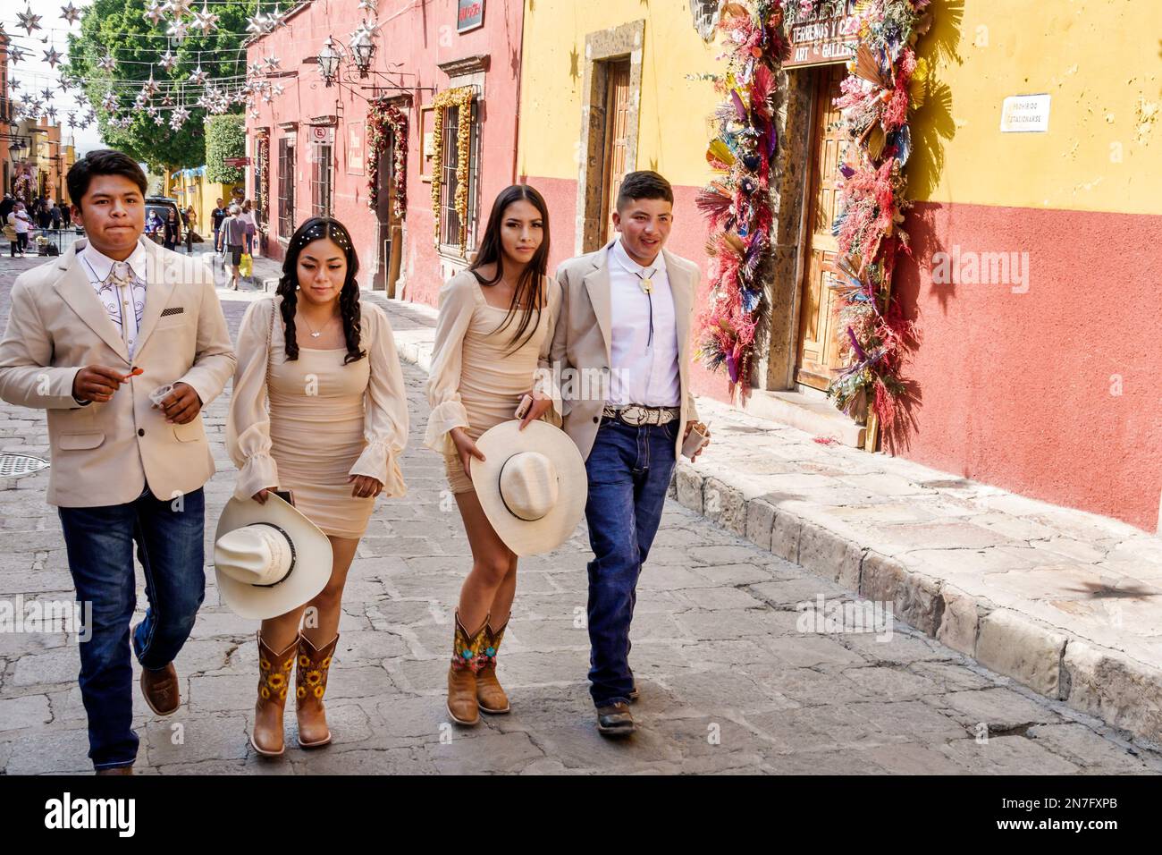 San Miguel de Allende Guanajuato Mexique, Historico Centre historique Zona Centro, vaquero ranchero culture de cowboy, adolescents adolescents adolescents adolescents adolescents adolescents adolescents adolescents Banque D'Images