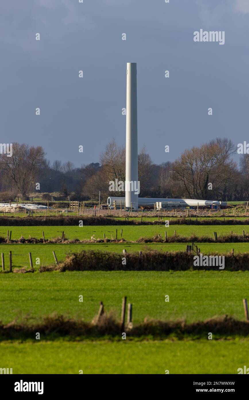 T Pylon en construction Banque D'Images