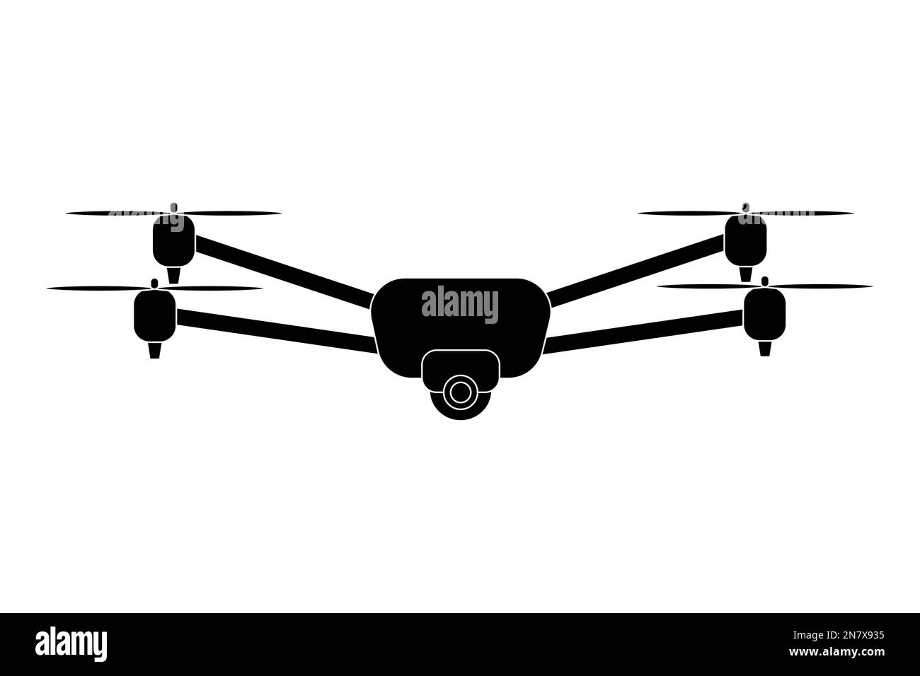 drone avec caméra vidéo pour l'illustration de vecteur de photographie aérienne Illustration de Vecteur