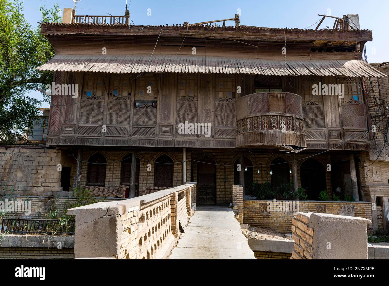 Vieilles maisons de marchands, Basra, Irak Banque D'Images