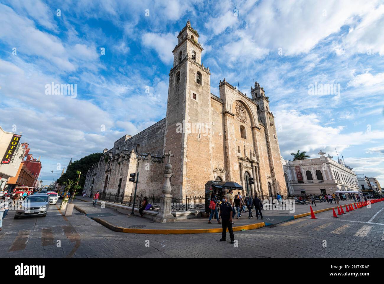 Cathédrale de Merida, Merida, Yucatan, Mexique Banque D'Images