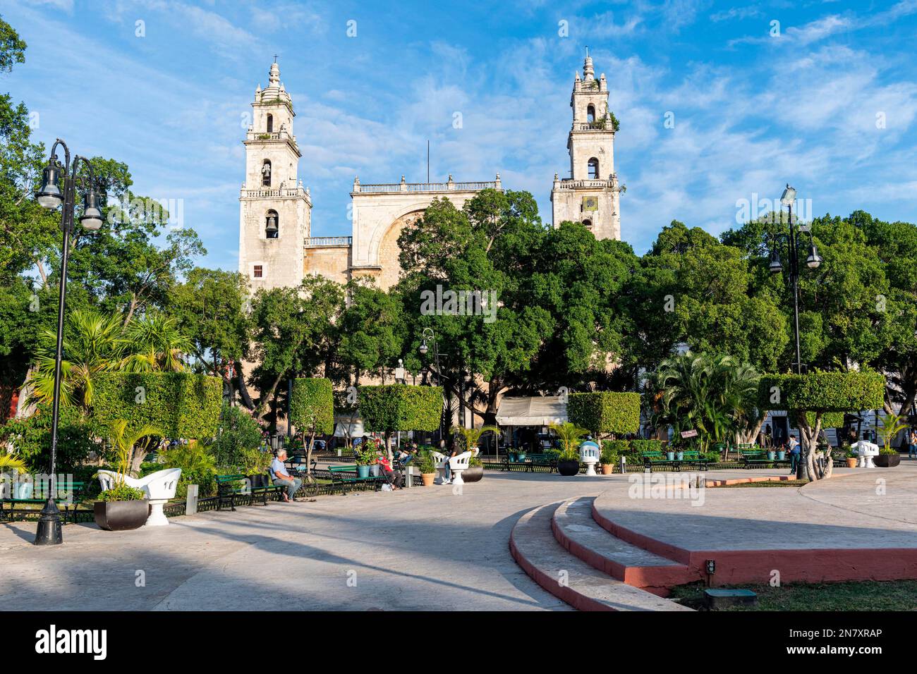 Cathédrale de Merida, Merida, Yucatan, Mexique Banque D'Images