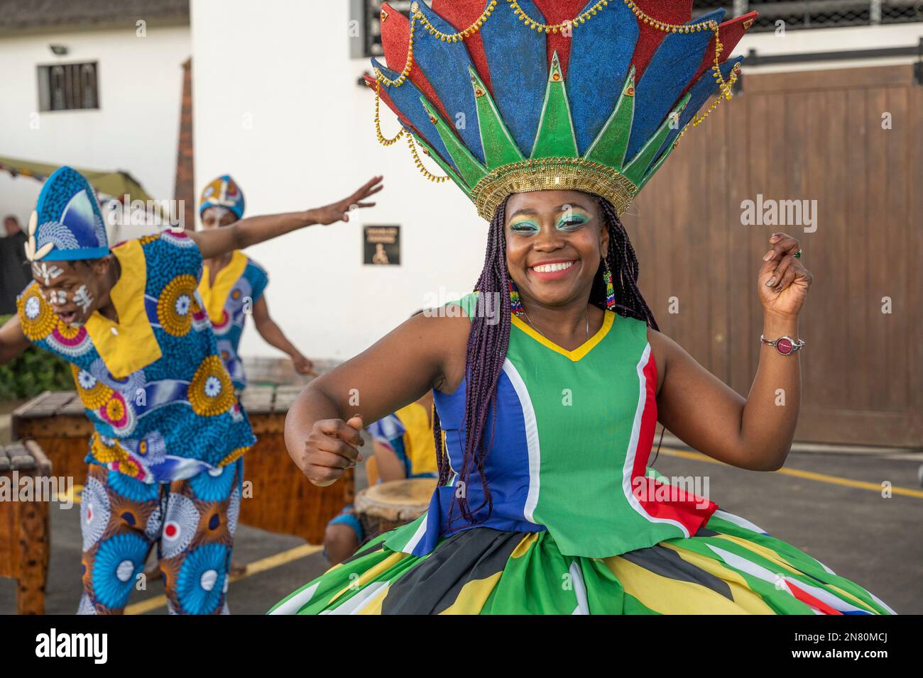 Ikamva Marimba Band, Stellenbosch, Western Cape, Afrique du Sud Banque D'Images