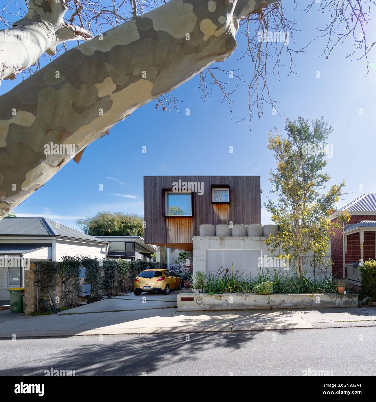 Fremantle, WA, Australie - Silver Street House par Ehdo Banque D'Images