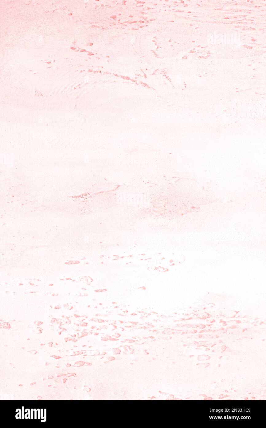 Fond en béton texturé rose clair avec base claire plus foncée dans les évidements. Texture abstraite pour motif graphique ou papier peint, vue de dessus, tons Banque D'Images