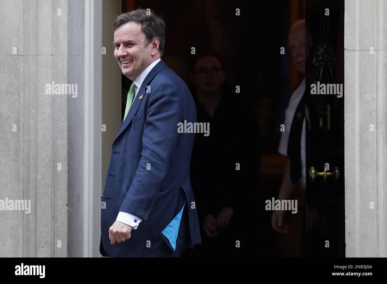 Photo du dossier datée du 07/02/23, du nouveau président du parti conservateur, Greg Hands. M. Hands a déclaré qu'il pensait qu'un espion russe avait tenté du recruter sur une pinte de bière dans un pub londonien. Le ministre du Cabinet a déclaré qu'il avait rencontré Alexander Kashitsyn - qui, selon lui, était un agent secret - au pub Seven Stars de Fulham alors qu'il avait cherché à obtenir l'élection de député conservateur pour la région il y a près de 20 ans. Date de publication : samedi 11 février 2023. Banque D'Images