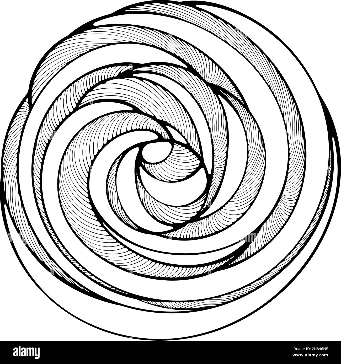 Décoration de première ligne avec vue sur la meringue Illustration de Vecteur