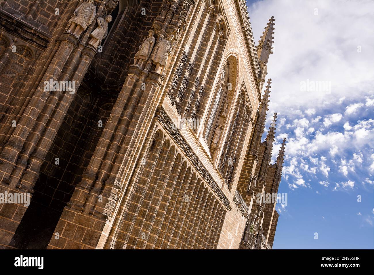 Pinnacles du monastère de San Juan de los Reyes à Tolède Banque D'Images