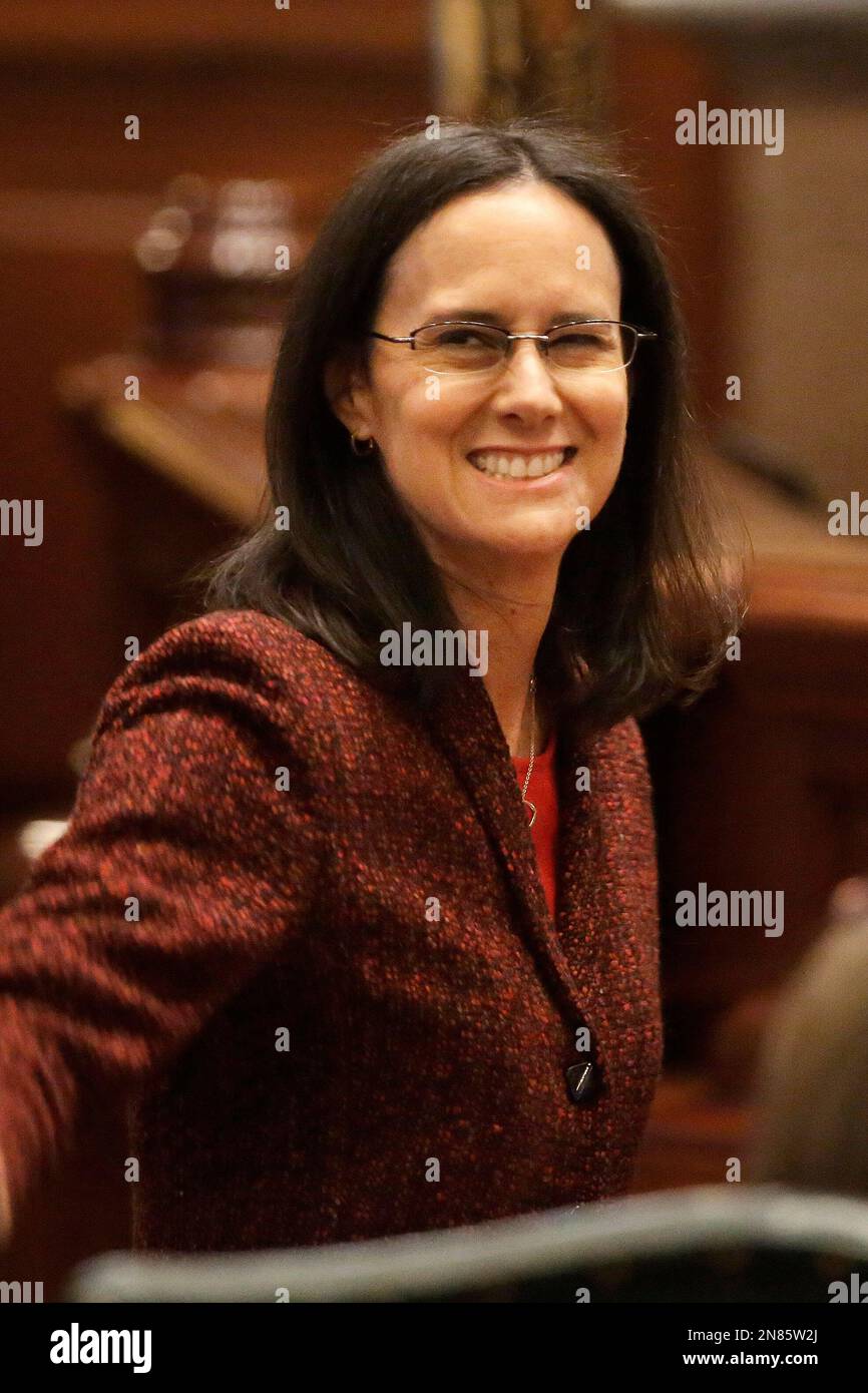 Illinois Attorney General Lisa Madigan Is Seen Before Illinois Gov Pat illinois-attorney-general-lisa-madigan-is-seen-before-illinois-gov-pat