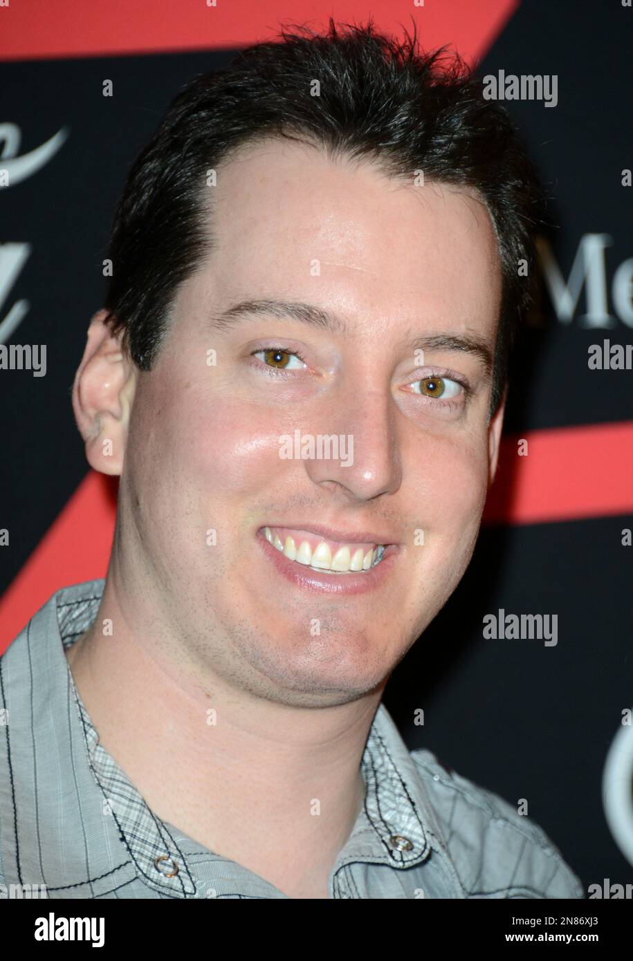 NASCAR driver and team owner Kyle Busch arrives at ESPN The Magazine's