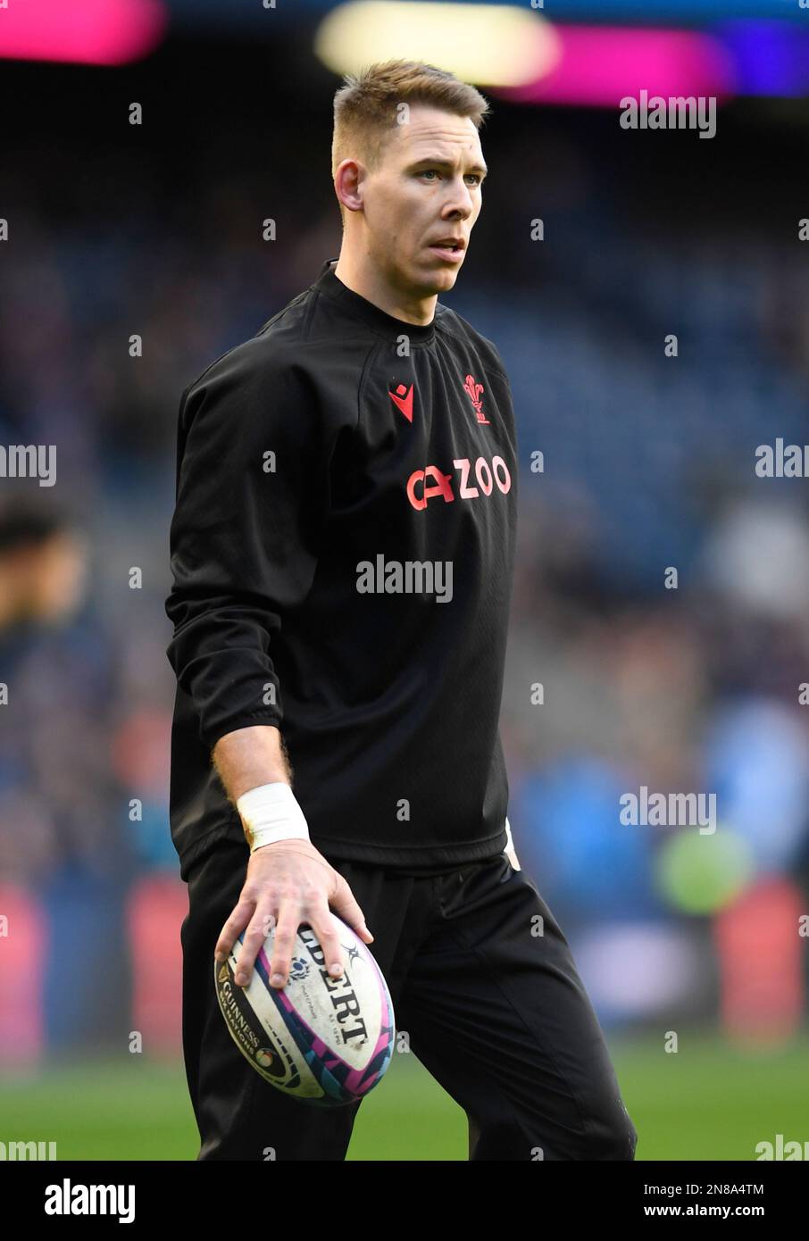 Édimbourg, Écosse, le 11th février 2023. Liam Williams du pays de Galles avant le match Guinness 6 Nations au stade Murrayfield, Édimbourg. Crédit photo à lire: Neil Hanna / Sportimage crédit: Sportimage / Alay Live News Banque D'Images