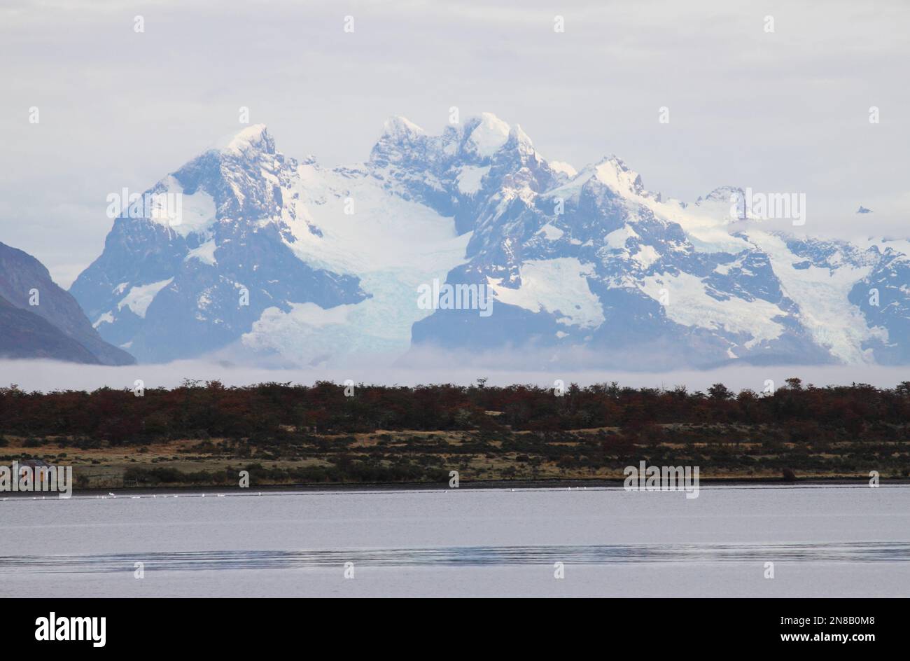 Cordillera montagnes de Puerto Natales. Patagonie, Chili Banque D'Images