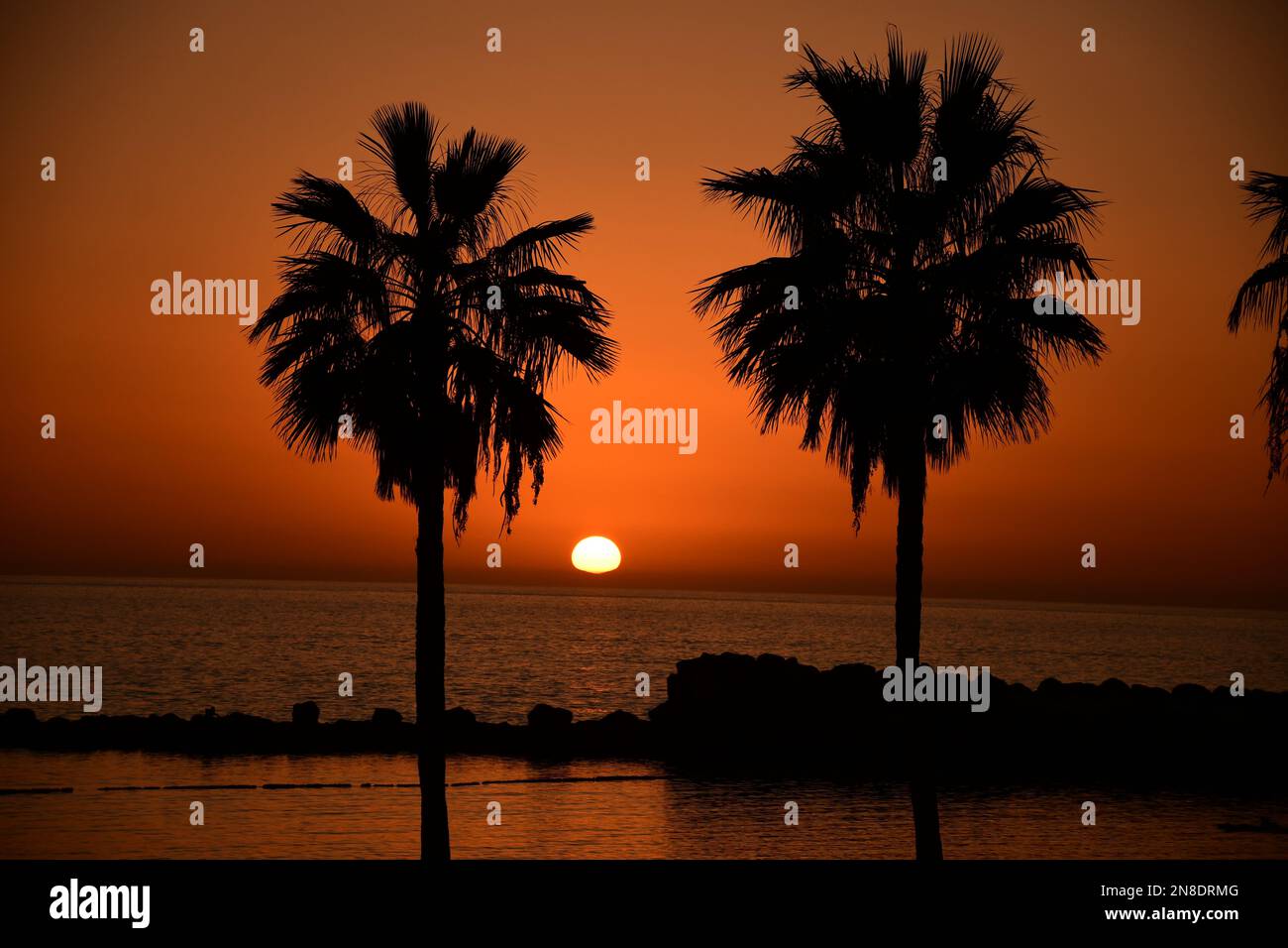 Couchers de soleil, Grande Canarie Banque D'Images