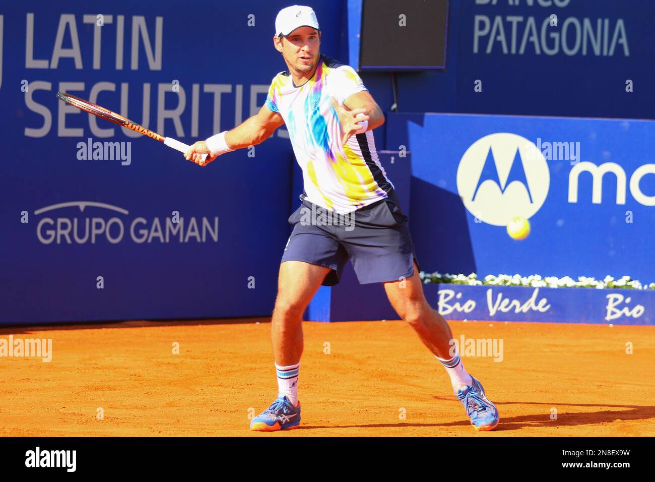 Buenos Aires, Argentine, 11th février 2023, Nicolas Jarry (CHI) pendant un match pour la première partie de qualifing de l'Argentine Ouvrir ATP 250 au Central court of Buenos Aires Lawn tennis Club. Credit: Néstor J. Beremblum/Alay Live News Banque D'Images