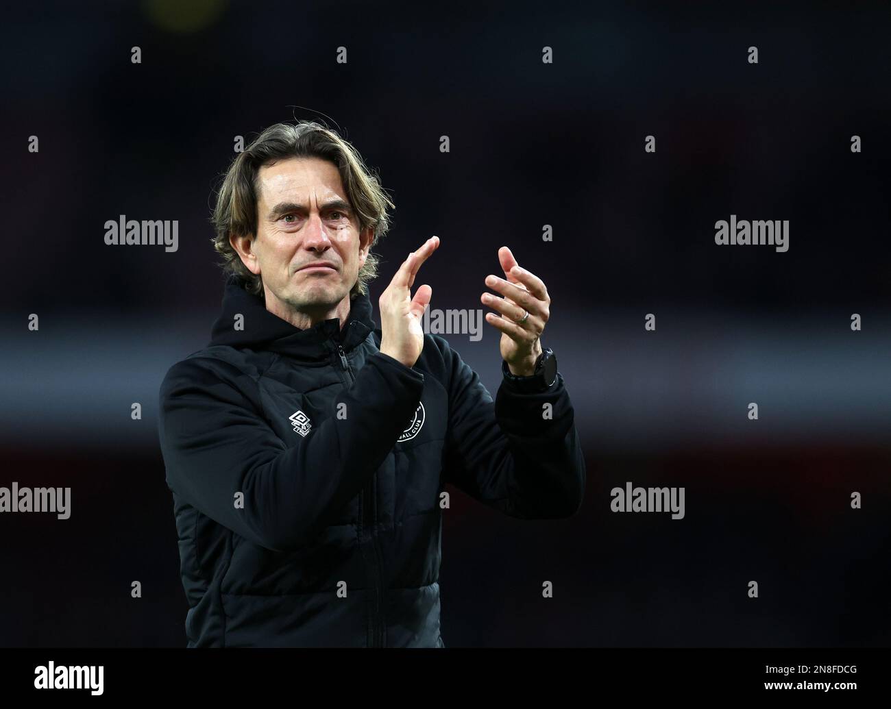 Londres, Angleterre, le 11th février 2023. Thomas Frank responsable de Brentford lors du match de la Premier League au stade Emirates, Londres. Le crédit photo devrait se lire: David Klein / Sportimage crédit: Sportimage / Alay Live News Banque D'Images