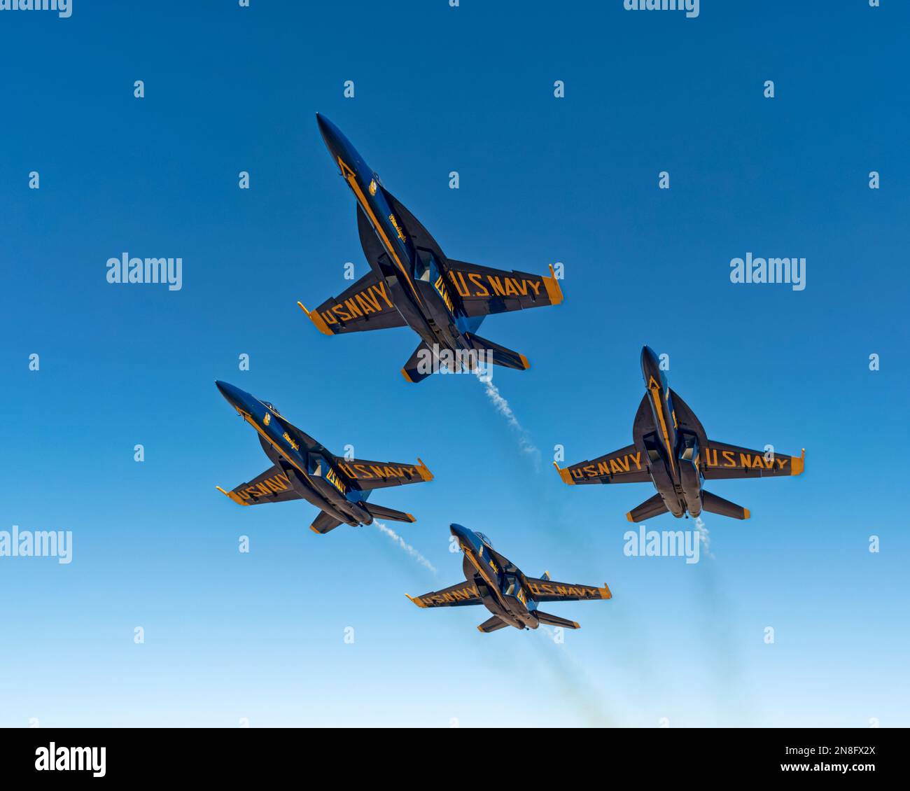 Blue Angels F-18 Super Hornet Jet Banque D'Images