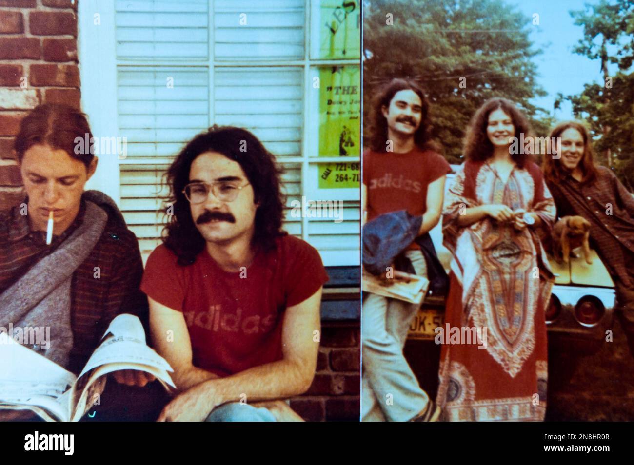 East Orange, NJ, États-Unis, Portrait de groupe, adolescents américains, photos vintage, culture de la jeunesse, jeunes heureux dans les années 1970 Banque D'Images