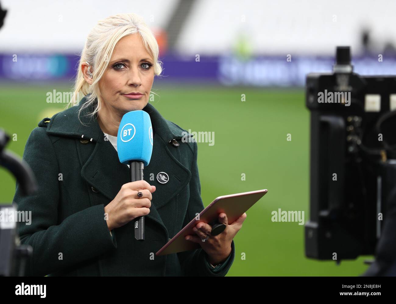 Londres, Royaume-Uni. 11th février 2023. Lynsey Hipgrave lors de la présentation de BT Sport lors du match de la Premier League au London Stadium, Londres. Crédit photo à lire: Paul Terry / Sportimage crédit: Sportimage / Alay Live News Banque D'Images