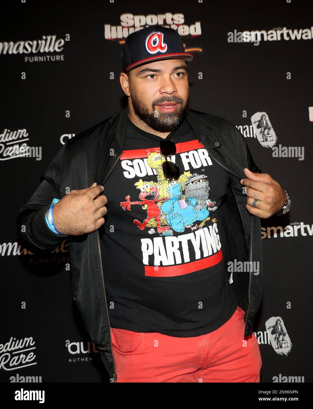 Scottsdale, États-Unis. 11th févr. 2023. CAM Heyward pose pour une photo sur le tapis rouge pour le "The Party" de Sports Illustrated présenté par le capitaine Morgan à Scottsdale, Arizona, samedi, 11 février 2023. Photo par Aaron Josefczyk/UPI crédit: UPI/Alay Live News Banque D'Images