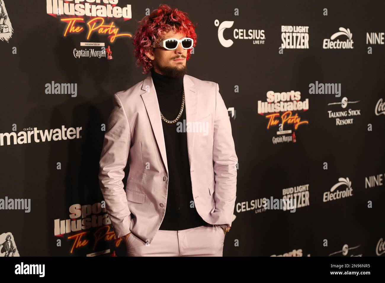 Scottsdale, États-Unis. 11th févr. 2023. Sean O'Malley pose pour une photo sur le tapis rouge pour le "The Party" de Sports Illustrated présenté par le capitaine Morgan à Scottsdale, Arizona, samedi, 11 février 2023. Photo par Aaron Josefczyk/UPI crédit: UPI/Alay Live News Banque D'Images
