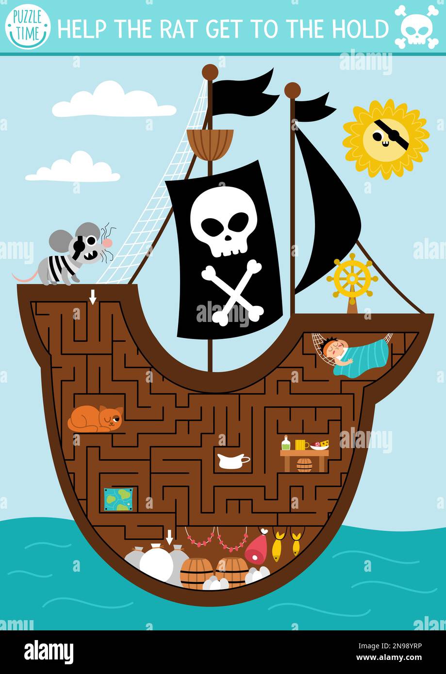 Puzzle pour enfant Les pirates