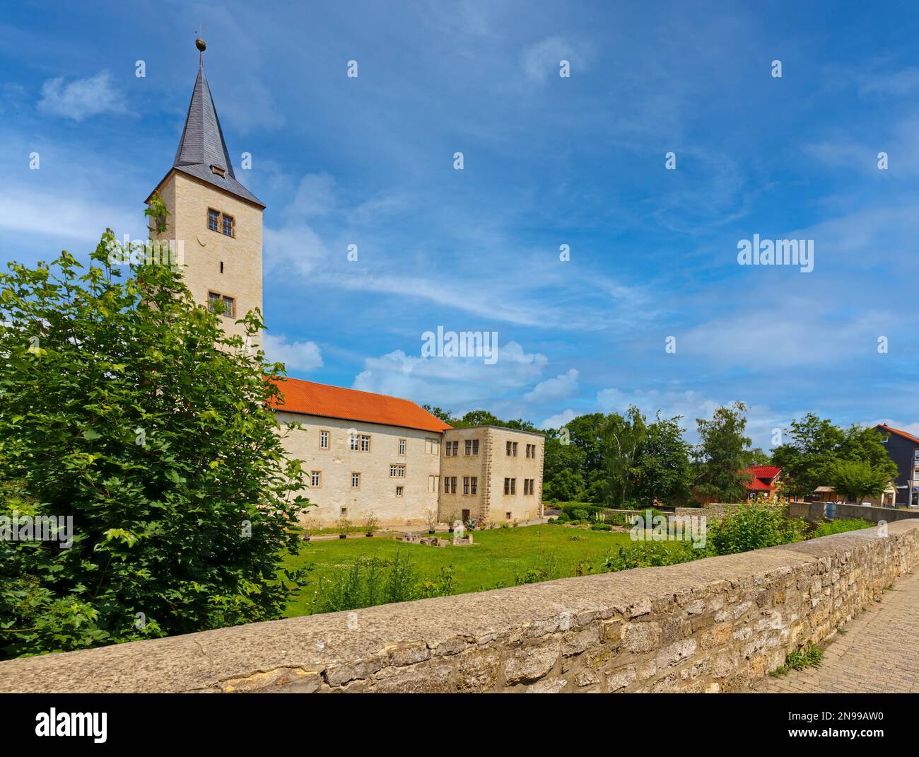 Hesse North Harz Castle Stamp Station Châteaux et palais Harzer Wandernadel Banque D'Images