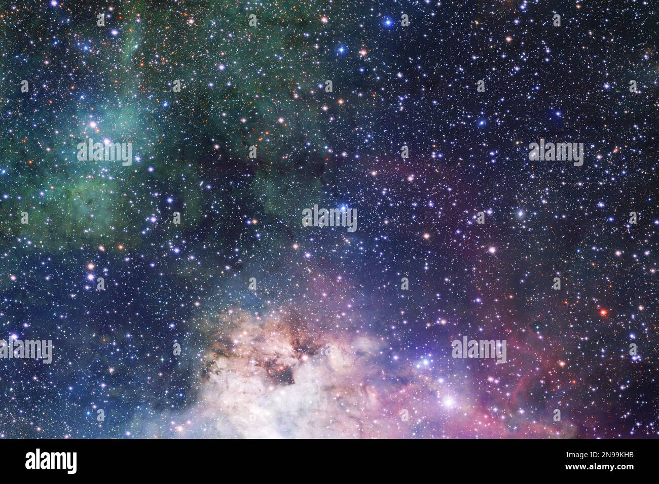 Espace, paysage cosmique. Nebula. Éléments de cette image fournis par la NASA Banque D'Images