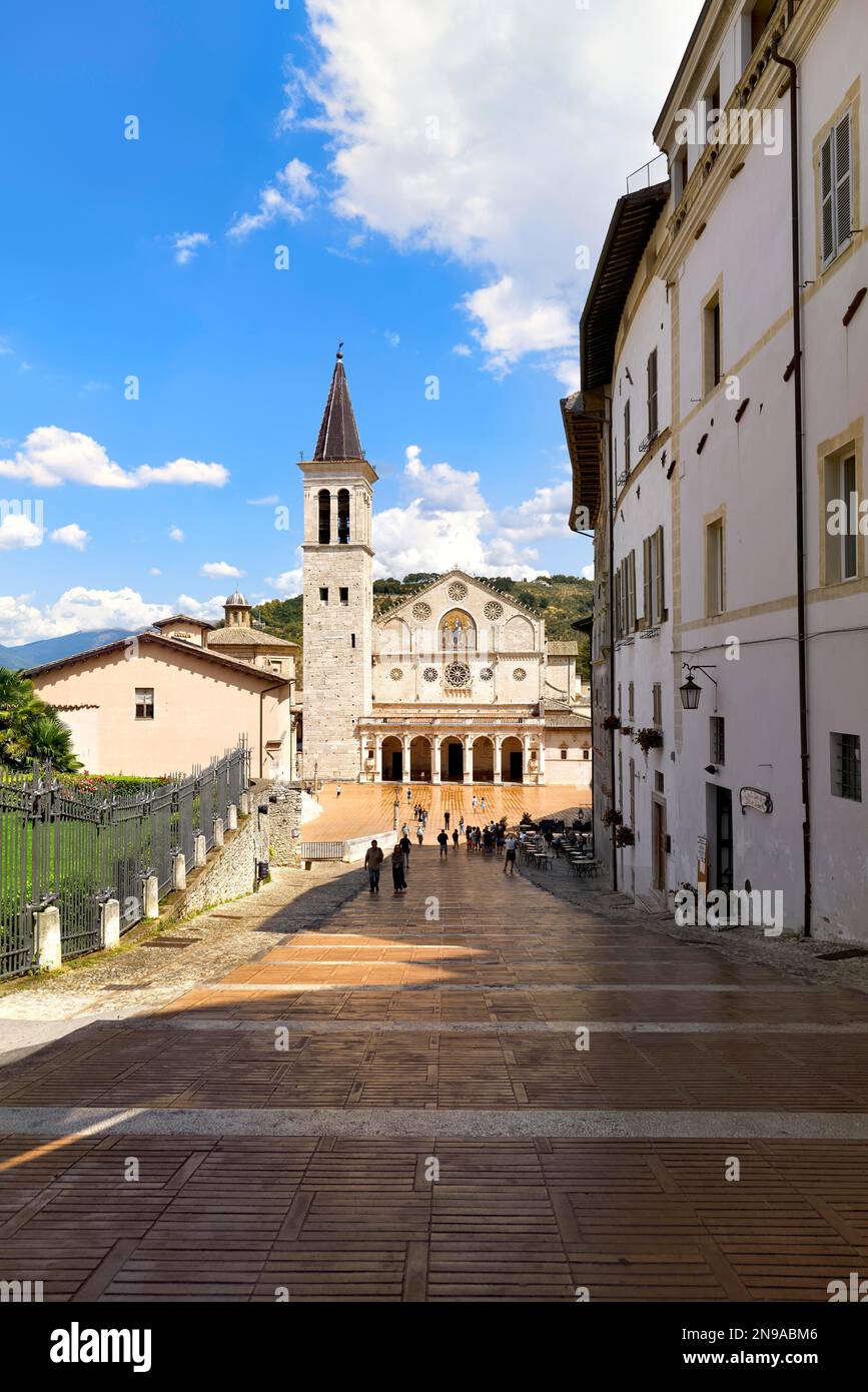 Spoleto Ombrie Italie. Cathédrale Duomo di Spoleto Banque D'Images