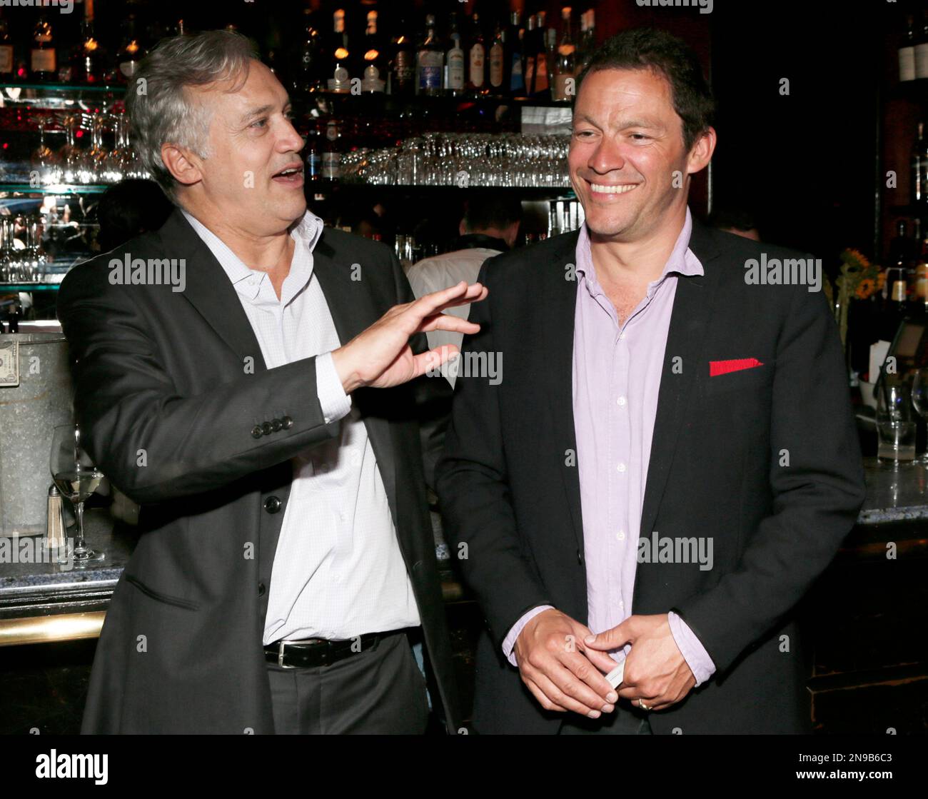 BBC America America President Herb Scannell and Dominic West attend the BBC America TCA Party at Cafe La Boheme on Wednesday Aug. 1, 2012 in Los Angeles, California. (Photo by Todd Williamson/Invision for BBC America/AP Images) Banque D'Images
