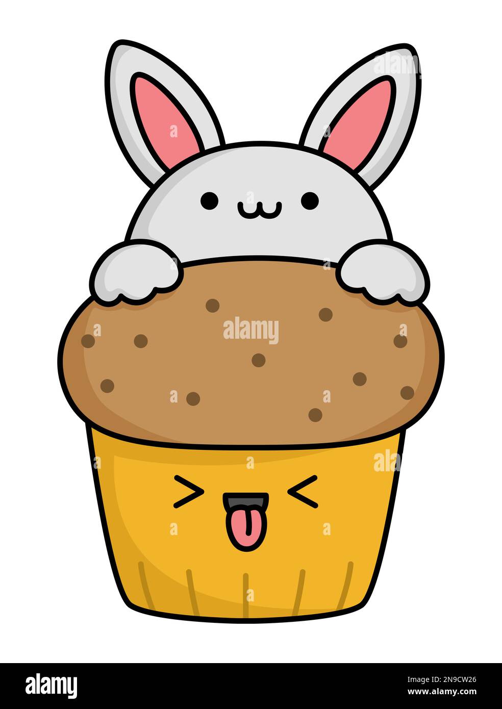 1 pièce Décoration de gâteau Pâques lapin & œuf gâteau dessin animé noir  animal & œuf design pour la fête