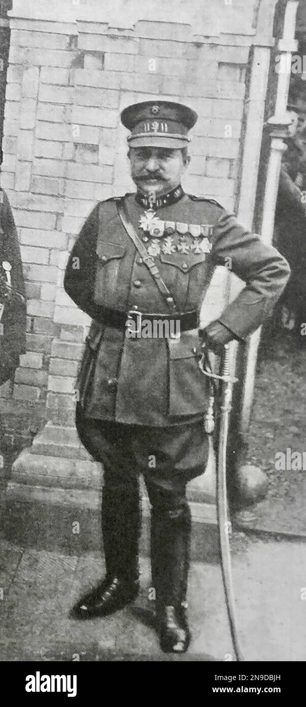Jean-Baptiste Meiser. Photo de 1920. Jean-Baptiste Meiser est un soldat et homme politique belge, né à Saint-Josse-Ten-Noode en 1857 et décédé à Schaerbeek sur 11 novembre 1940. Banque D'Images